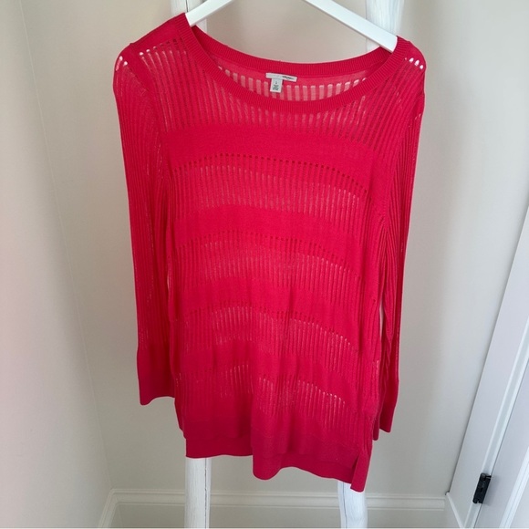 Halogen Watermelon Lightweight Knit Tunic Sweater - Picture 1 of 10